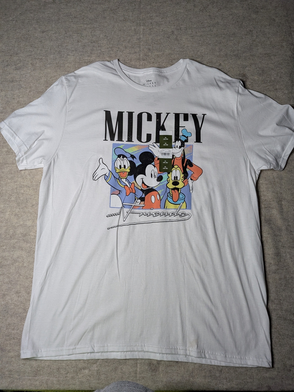 Disney Mickey & Friends Graphic Tee White XL